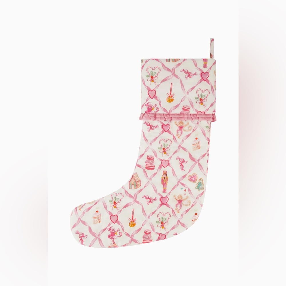 LoveShackFancy Roller Rabbit Nutcracker Collection, Christmas Stocking